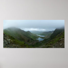 Uitzicht van Snowdon - Panorama Poster