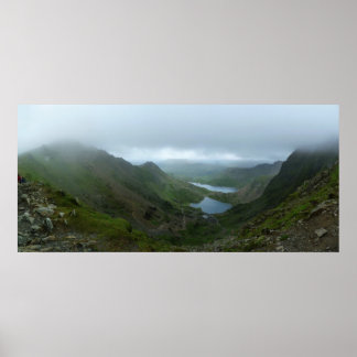 Uitzicht van Snowdon - Panorama Poster
