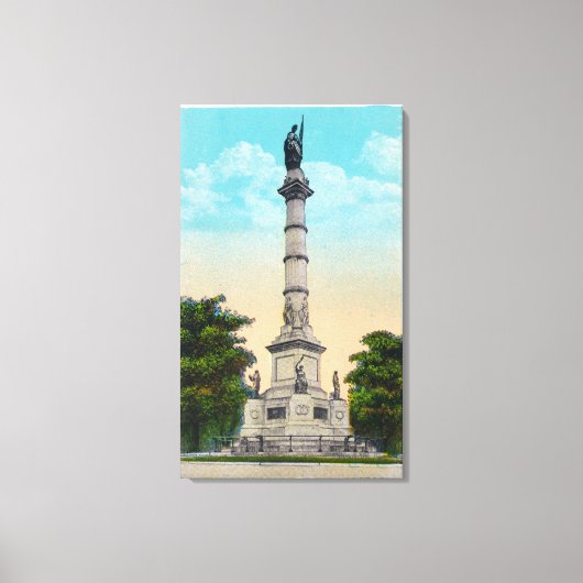 Uitzicht van soldaten en zeelieden canvas afdruk (Voorkant)