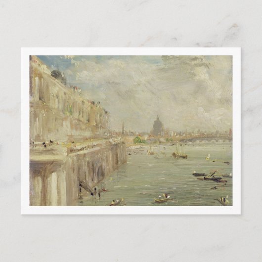 Uitzicht van Somerset House Terrace en St. Paul's, Briefkaart (Voorkant)