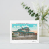 Uitzicht van Southern Pacific DepotSanta Rosa, CA Briefkaart (Staand voorkant)