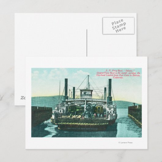 Uitzicht van SP Ferry Boat Solano in Dock 2 Briefkaart (Voorkant / Achterkant)