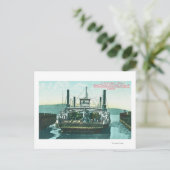 Uitzicht van SP Ferry Boat Solano in Dock 2 Briefkaart (Staand voorkant)