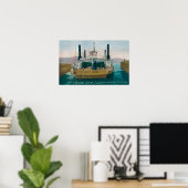 Uitzicht van SP Ferry Boat Solano in Dock Poster (Thuiskantoor)