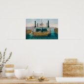 Uitzicht van SP Ferry Boat Solano in Dock Poster (Keuken)