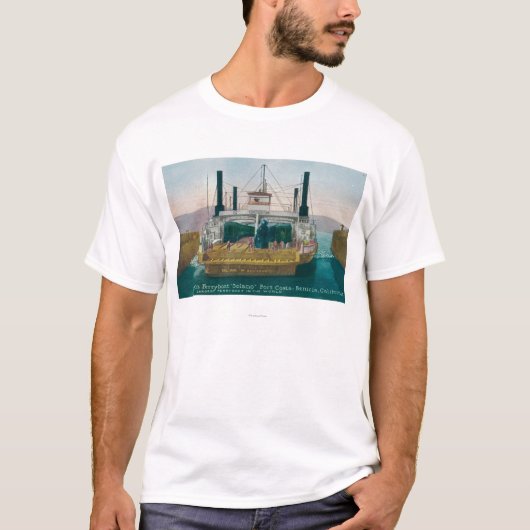 Uitzicht van SP Ferry Boat Solano in Dock T-shirt (Voorkant)