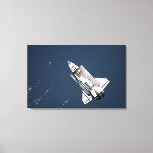 Uitzicht van Space Shuttle Discovery 2 vanuit de l Canvas Afdruk (Voorkant)