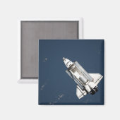 Uitzicht van Space Shuttle Discovery 2 vanuit de l Magneet (Voorkant / Achterkant)