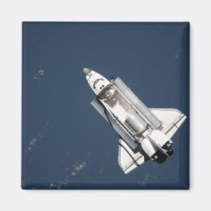 Uitzicht van Space Shuttle Discovery 2 vanuit de l Magneet