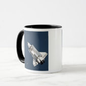 Uitzicht van Space Shuttle Discovery 2 vanuit de l Mok (Voorkant links)