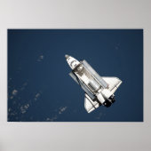 Uitzicht van Space Shuttle Discovery 2 vanuit de l Poster (Voorkant)