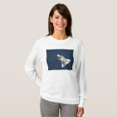 Uitzicht van Space Shuttle Discovery 2 vanuit de l T-shirt (Voorkant volledig)