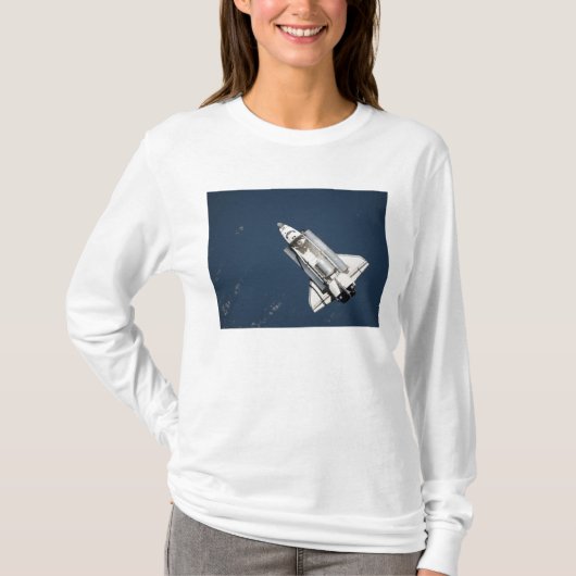 Uitzicht van Space Shuttle Discovery 2 vanuit de l T-shirt (Voorkant)