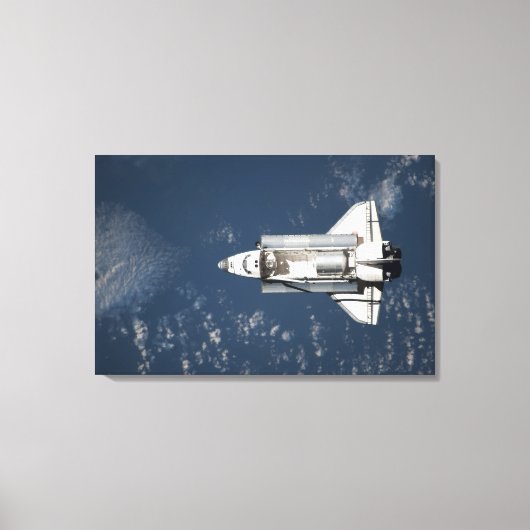 Uitzicht van Space Shuttle Discovery 3 vanuit de l Canvas Afdruk (Voorkant)