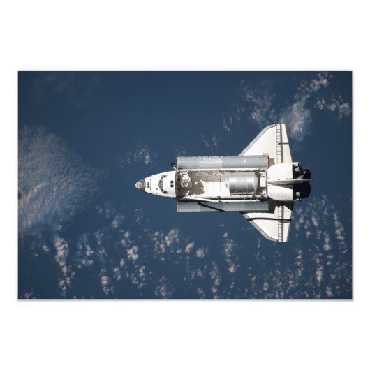 Uitzicht van Space Shuttle Discovery 3 vanuit de l Foto Afdruk (Voorkant)