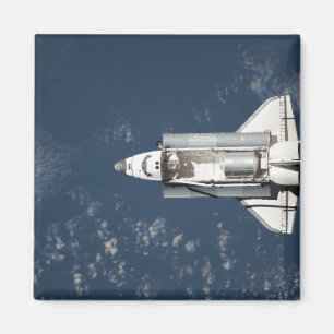 Uitzicht van Space Shuttle Discovery 3 vanuit de l Magneet