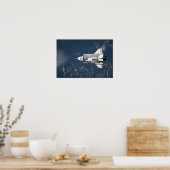 Uitzicht van Space Shuttle Discovery 3 vanuit de l Poster (Keuken)