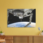 Uitzicht van Space Shuttle Discovery Canvas Afdruk (Insitu (Woonkamer))