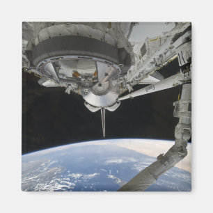 Uitzicht van Space Shuttle Discovery Magneet