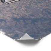 Uitzicht van Space Shuttle Discovery van ISS (STS- Poster (Hoek)