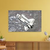 Uitzicht van Space Shuttle Discovery vanuit de luc Canvas Afdruk (Insitu (Woonkamer))