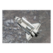 Uitzicht van Space Shuttle Discovery vanuit de luc Foto Afdruk (Voorkant)
