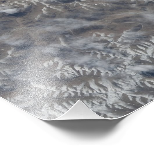 Uitzicht van Space Shuttle Discovery vanuit de luc Foto Afdruk (Hoek)