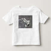 Uitzicht van Space Shuttle Discovery vanuit de luc Kinder Shirts (Voorkant)