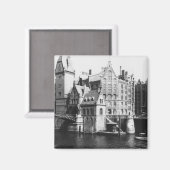 Uitzicht van Speicherstadt Hamburg, c.1910 Magneet (Voorkant / Achterkant)