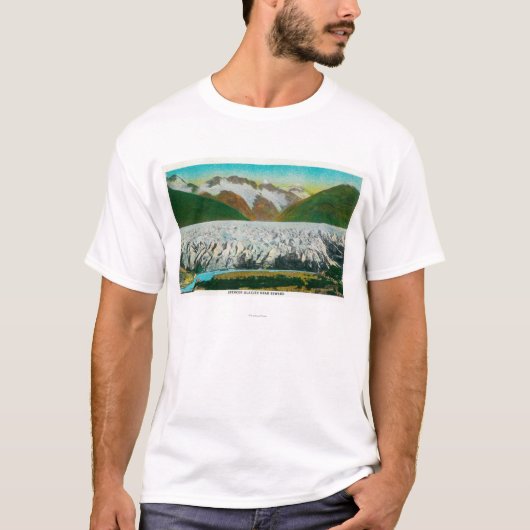 Uitzicht van Spencer Glacier, Near Seward, Alaska T-shirt (Voorkant)