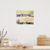 Uitzicht van Spitsbergen met "The Dorothea" (kleur Poster (Keuken)