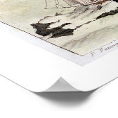 Uitzicht van Spitsbergen met "The Dorothea" (kleur Poster (Hoek)