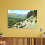 Uitzicht van Spruce Hill voor Keene Valley Canvas Afdruk (Insitu (Woonkamer))