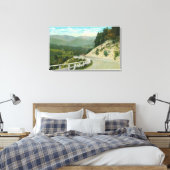 Uitzicht van Spruce Hill voor Keene Valley Canvas Afdruk (Insitu (Slaapkamer))