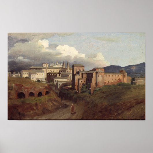 Uitzicht van St. John Lateran, Rome, 1822 Poster (Voorkant)