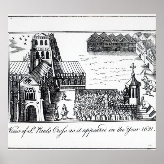 Uitzicht van St. Paul's Cross Poster (Voorkant)