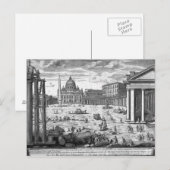 Uitzicht van St. Peter's, Rome Briefkaart (Voorkant / Achterkant)