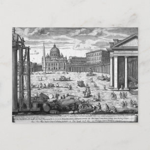 Uitzicht van St. Peter's, Rome Briefkaart