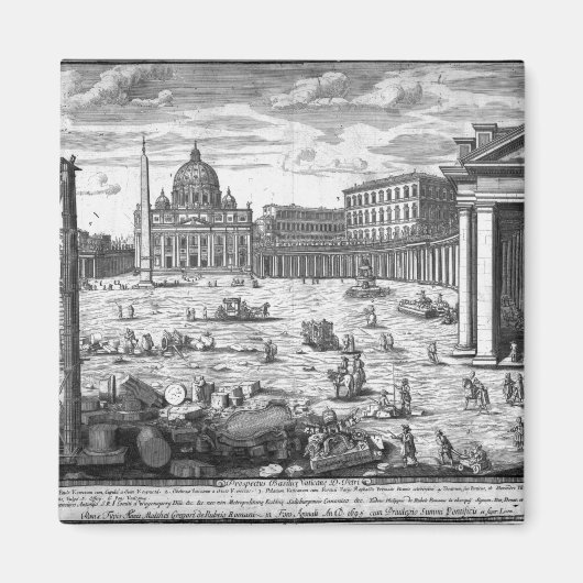 Uitzicht van St. Peter's, Rome Magneet (Voorkant)