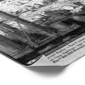 Uitzicht van St. Peter's, Rome Poster (Hoek)