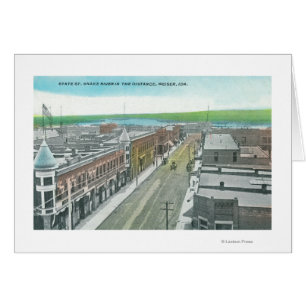 Uitzicht van staatsstraat en Snake