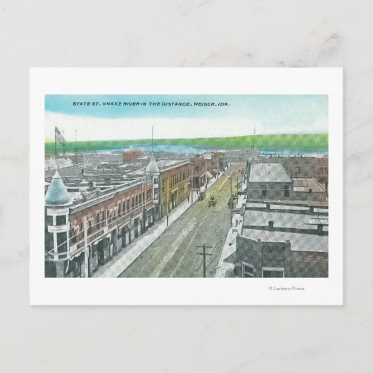 Uitzicht van staatsstraat en Snake Briefkaart (Voorkant)