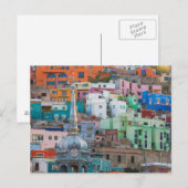 Uitzicht van stadsgebouwen briefkaart (Voorkant / Achterkant)