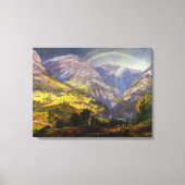 Uitzicht van Stalheim in Noorwegen (Johan Christel Canvas Afdruk (Voorkant)