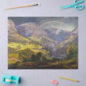 Uitzicht van Stalheim in Noorwegen (Johan Christel Tissuepapier (Craft)