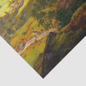 Uitzicht van Stalheim in Noorwegen (Johan Christel Tissuepapier (Detail)