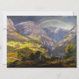 Uitzicht van Stalheim in Noorwegen Kaart