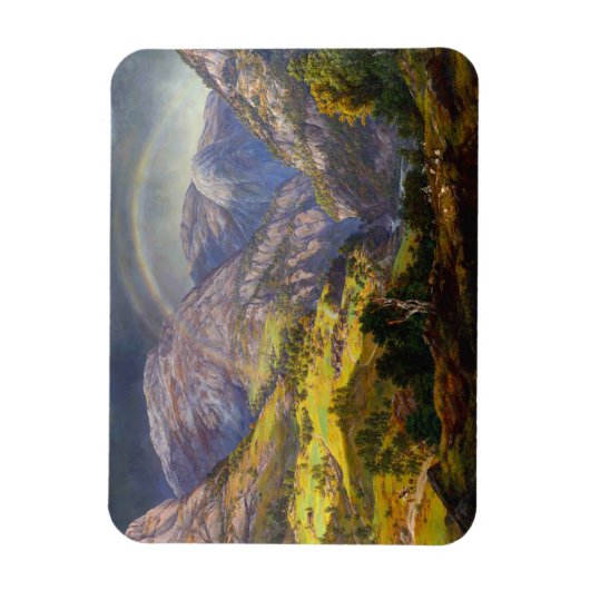 Uitzicht van Stalheim in Noorwegen Magneet (Verticaal)