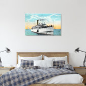Uitzicht van standaard Kaapje Sand Dunes Canvas Afdruk (Insitu (Slaapkamer))