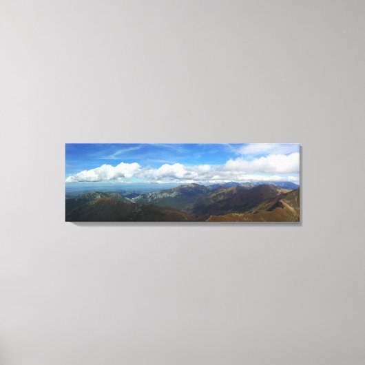 Uitzicht van Starorobocianski Wierch Tatras Canvas Afdruk (Voorkant)